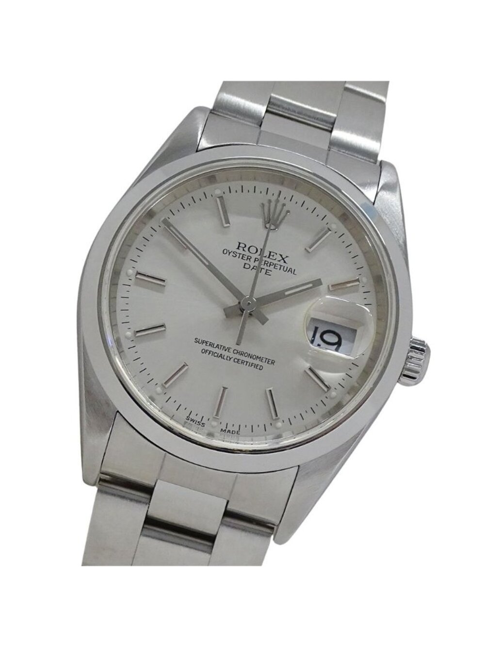 Rolex Oyster Perpetual Date a Number Watch Automatic Winding at Stainless Steel